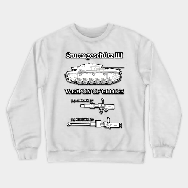 Sturmgeschutz III Crewneck Sweatshirt by Squidwave